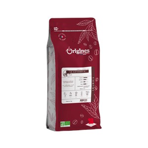 Café bio le généreux - grain 1 kg