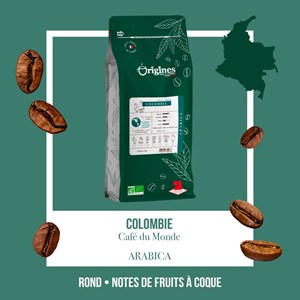 Café bio colombie sierra nevada - pur arabica - grain 1 kg