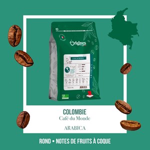 Café bio - colombie sierra nevada - pur arabica - grain 250g