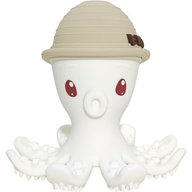 Bonnie la pieuvre de dentition beige taupe