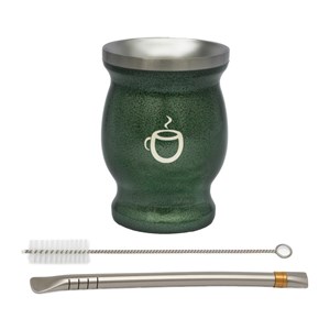 Coffret maté - calebasse et bombilla en inox