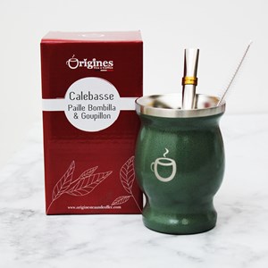 Coffret maté - calebasse et bombilla en inox
