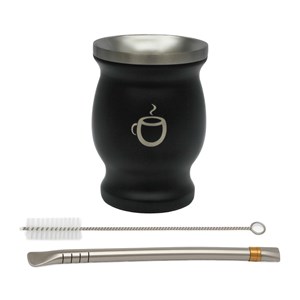 Coffret maté - calebasse et bombilla en inox
