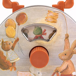 Boite à musique en métal animaux