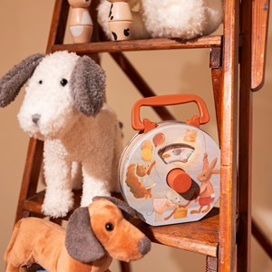 Boite à musique en métal animaux