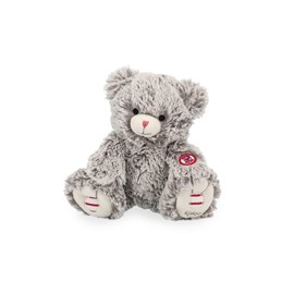 Peluche mae l ours gris prestige - 24 cm