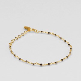 Bracelet inde facette noir