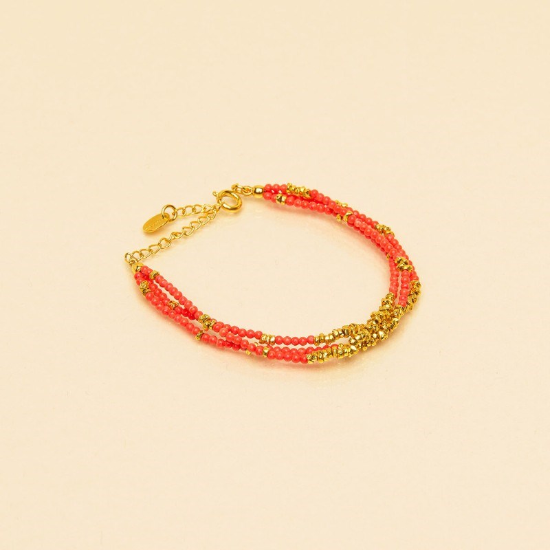 Bracelet delhi corail
