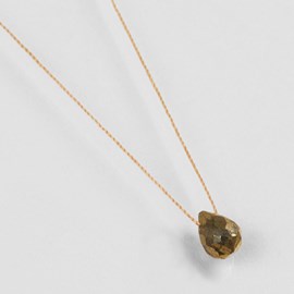 Collier goutte pyrite