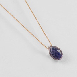 Collier goutte iolite