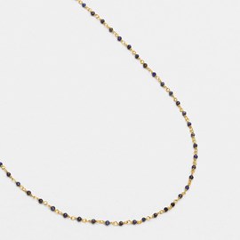Collier inde facette lapis