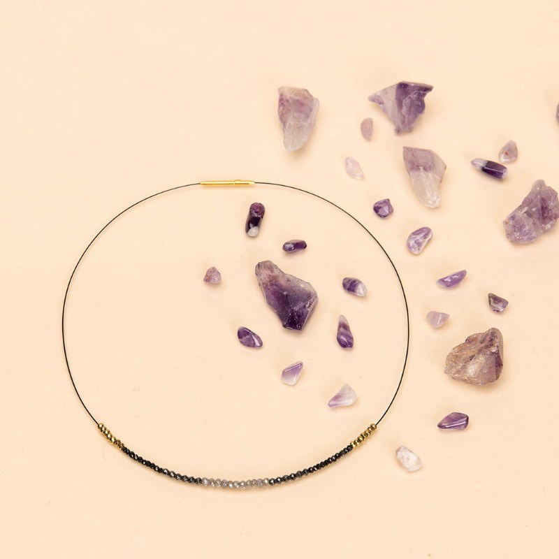 Une à Une - Collier deep sea noir