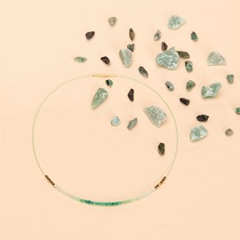 Collier deep sea vert pastel