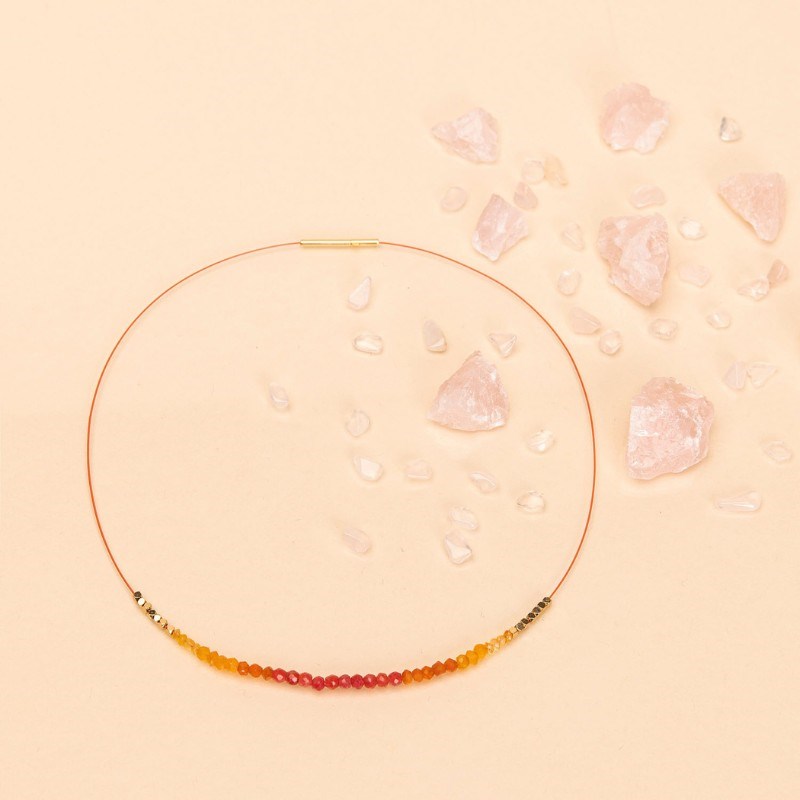 Une à Une - Collier deep sea orange