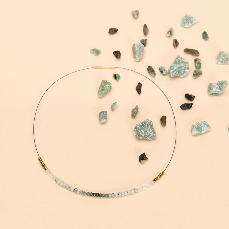 Une à Une - Collier deep sea blue