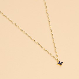 Collier inde flower lapis