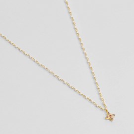 Collier inde flower blanche