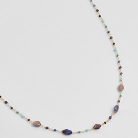 Collier mumbai bleu
