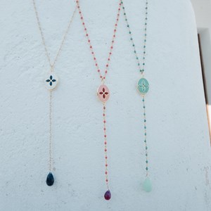 Chapelet inde flower corail