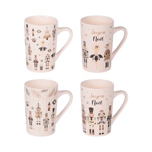 Lot de 4 mugs nutcracker 38 cl