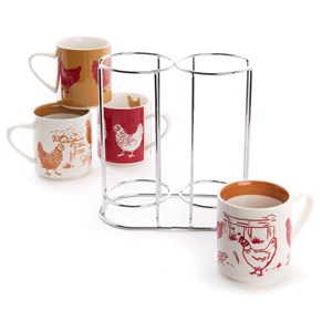 Lot de 4 tasses déjeuner maggie