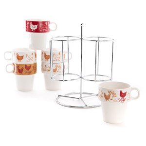 Lot de 6 tasses expresso maggie