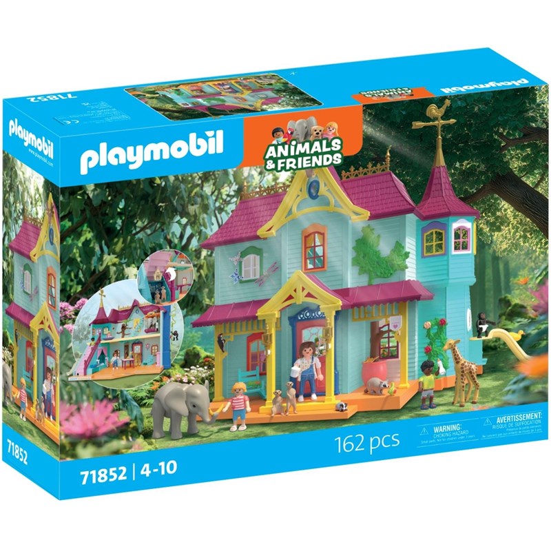 Manoir coloré des animaux