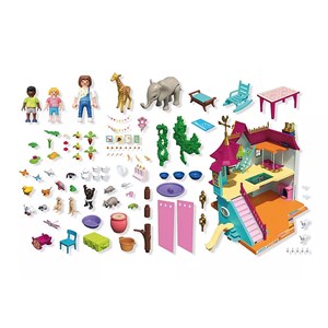 Manoir coloré des animaux