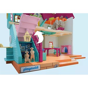 Manoir coloré des animaux