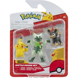 Pokémon pack de 3 figurines de combat