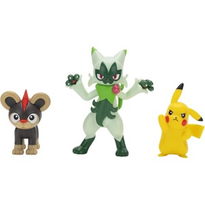 Pokémon pack de 3 figurines de combat