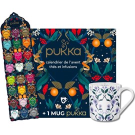 Pukka calendrier de l'avent + 1 mug pukka, thé vert et infusions