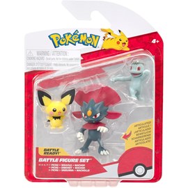 Pokémon pack de 3 figurines de combat
