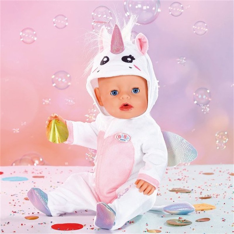 Costume câlin licorne pour poupée de 43c