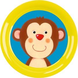 Assiette affe - petits coquins effrontés