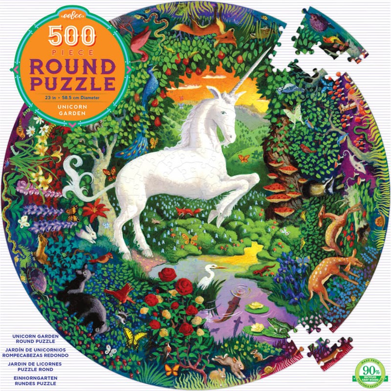 Puzzle 500p rond- le jardin de la