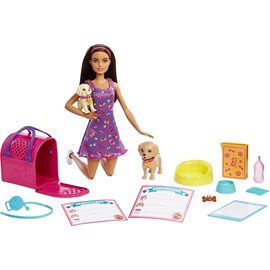 Barbie set de jeu d'adoption de chiots a