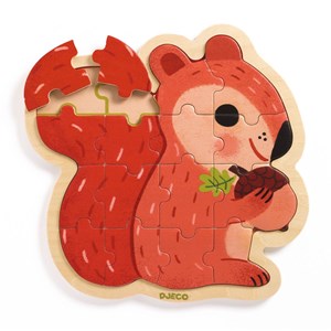 Puzzle en bois écureuil