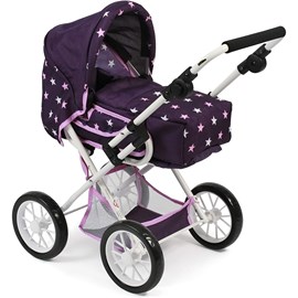Poussette combinée leni étoiles violet p