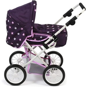 Poussette combinée leni étoiles violet p