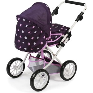 Poussette combinée leni étoiles violet p
