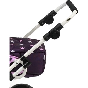 Poussette combinée leni étoiles violet p
