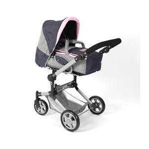 Poussette de poupée combinée jara gris b