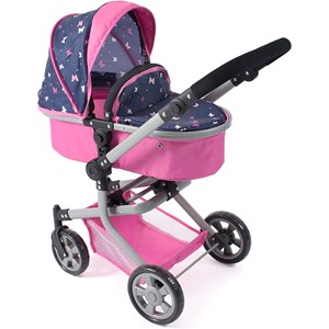 Poussette de poupée combinée 2 en 1 mika