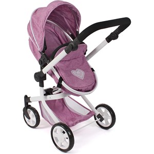 Poussette combinée 2 en 1 mika jean rose