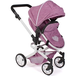 Poussette combinée 2 en 1 mika jean rose