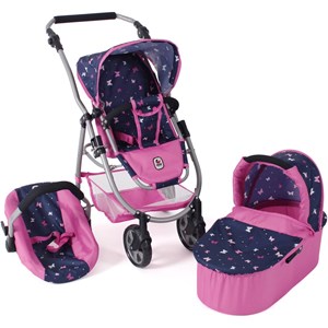 Poussette pour poupées, 3 en 1 emotion -