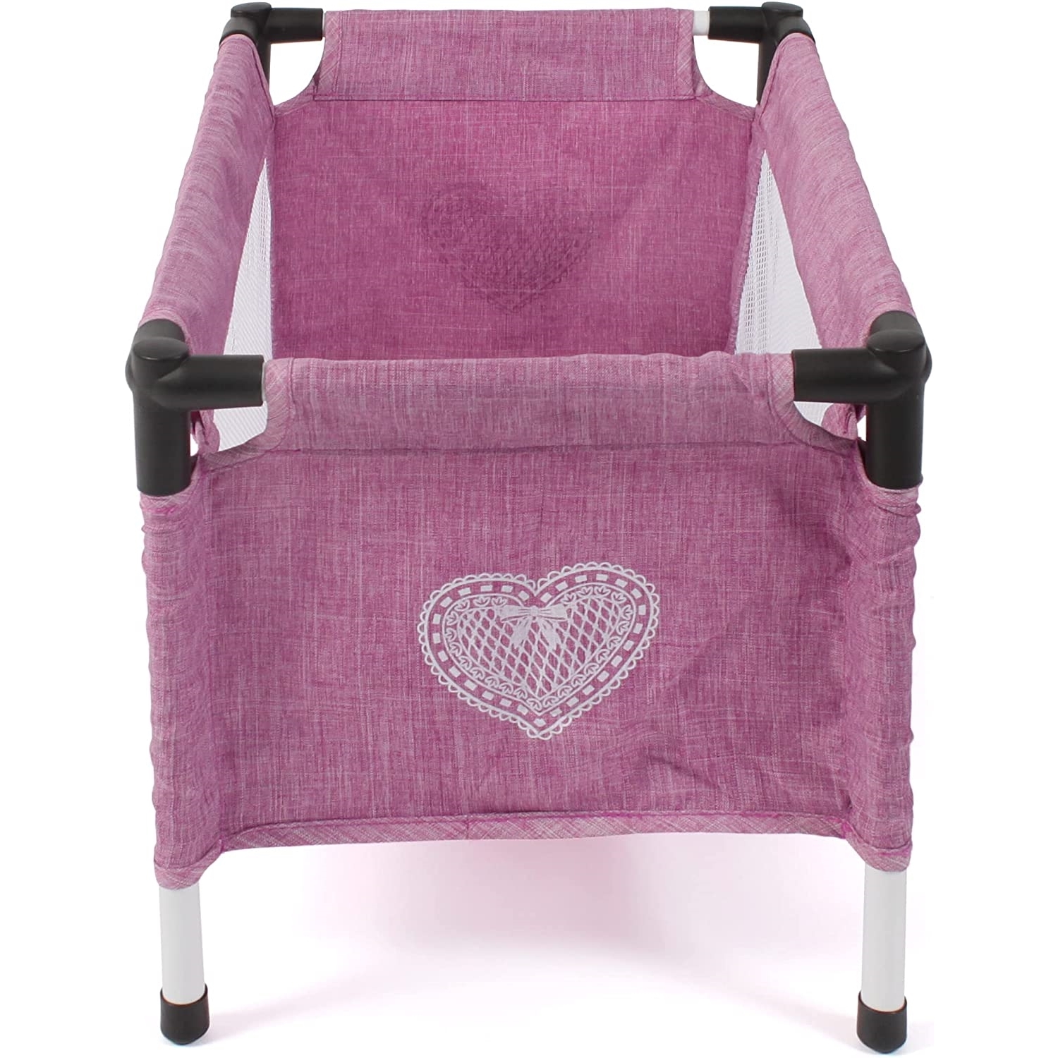 Accessoire poupée Bayer Chic Lit de Voyage Deluxe pour poupées gris