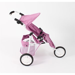 Poussette jogger 3 roues pour poupées ju