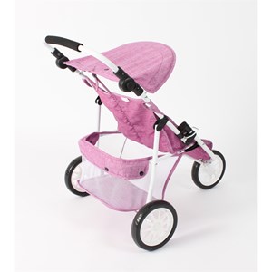 Poussette jogger 3 roues pour poupées ju